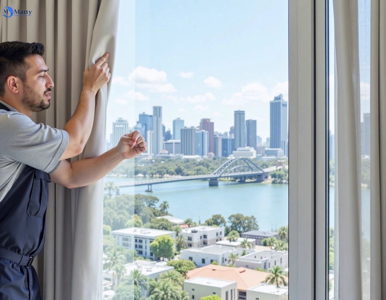 Professional curtain steam cleaning service leichhardt-nsw QLD by Matty Curtain Cleaning